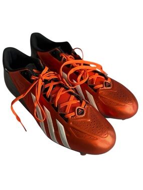 Adidas Quickframe New Men’s Orange and Black Football Cleats Size 12